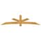 Ekena Millwork Alberta Rough Sawn Timber Gable Bracket, Western Red Cedar, 108"W x 27"H x 2"D x 6"F, 6/12 Pitch GBW108X27X0206ALB00RWR - alternate 1